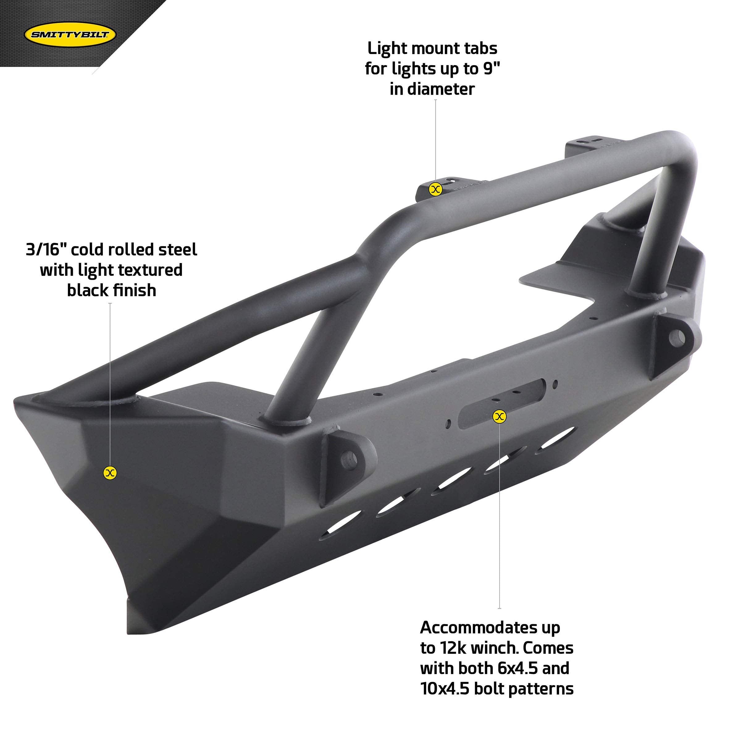 XRC GEN1 Smittybilt 77806 Front Bumper for Jeep JL and JT