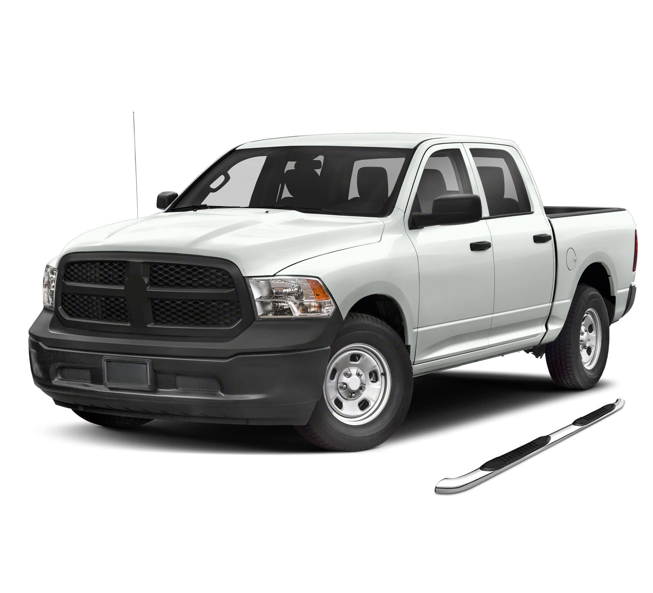 3" BLACK HORSE S/S Side BAR for 09-18 RAM 1500 Crew CAB (Incl.19-23 Ram 1500 Classic)/10-22 RAM 2500/3500/4500/5500 Crew CAB (Incl. Chassis Cab Diesel Models) 9BDG301SS
