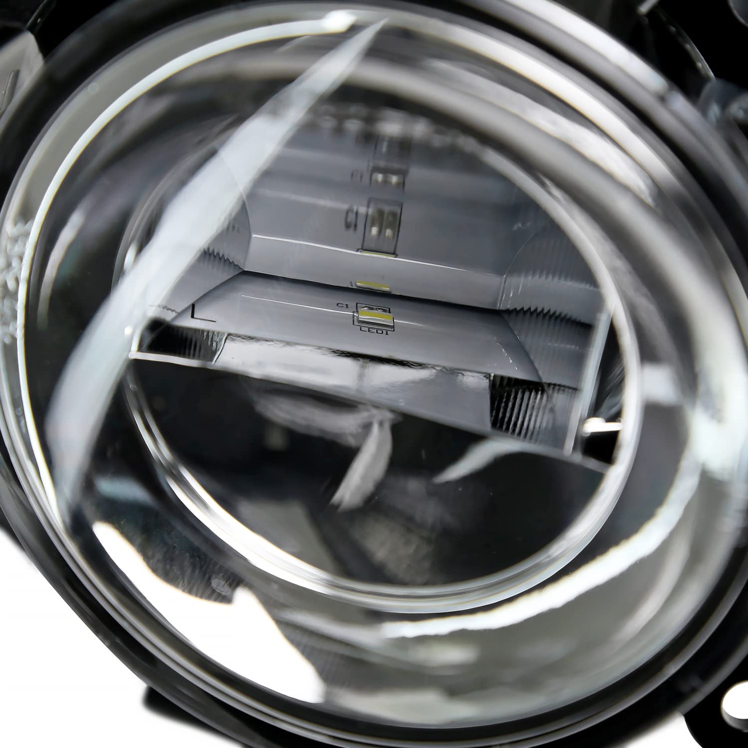 LED Fog Lights SPEC-D TUNING Chrome with OE Wiring and Switch Compatible with 2019-2023 Nissan Murano, L+R Pair Assembly