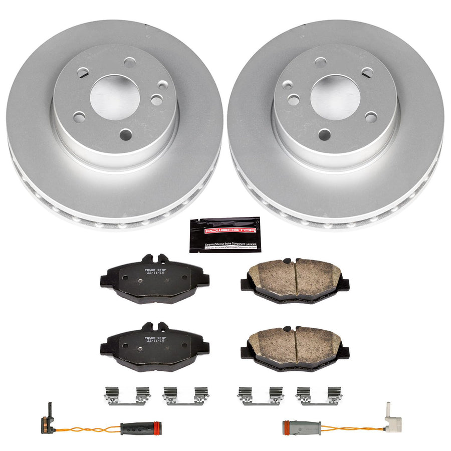 Power Stop Z23 Evolution Geomet Coated Brake Kit For Mercedes-Benz E320 2003-2005, E320 2007-2009, E350 2006-2009 [Model Specific]