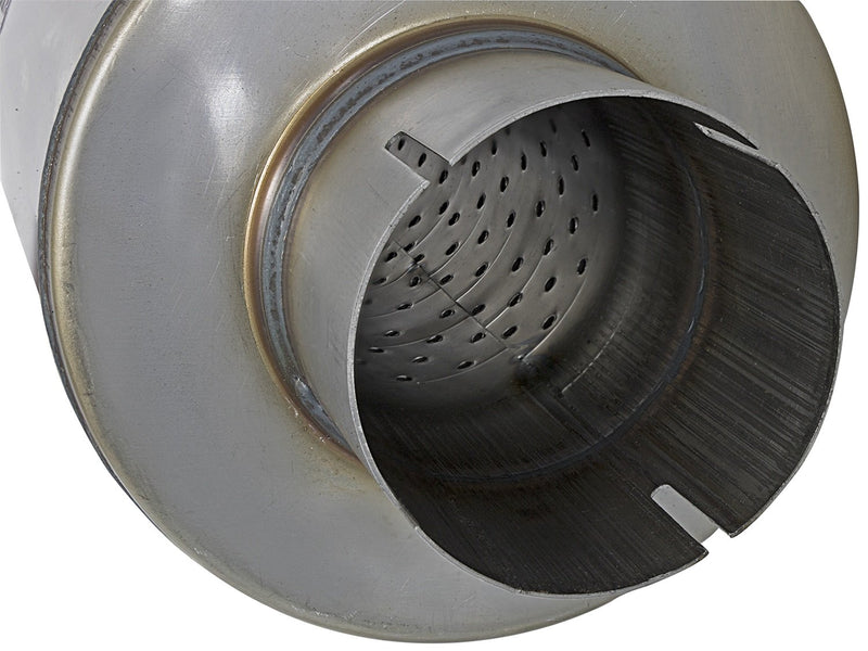 MACH Force-Xp Muffler AFE Filters 49M00024 409 Stainless Steel 3.5 in. Inlet/Center Outlet 24 in. Body/Round 7 in. Body Diameter