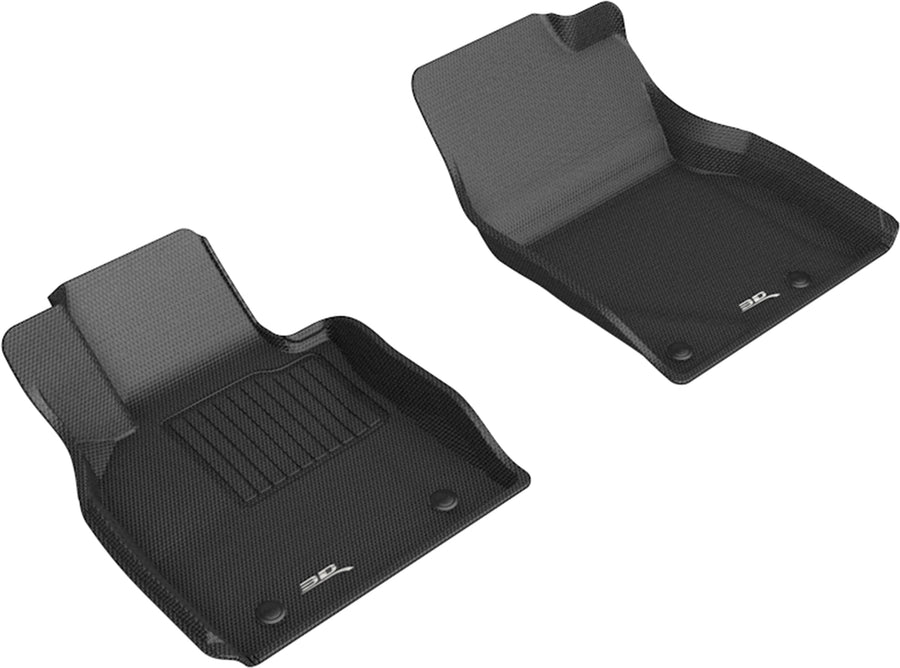 3D MAXpider Kagu Custom Fit Floor Mat (Black) Compatible with Mazda MAZDA3 2019-2025 / CX-30 2020-2025 - Front Row