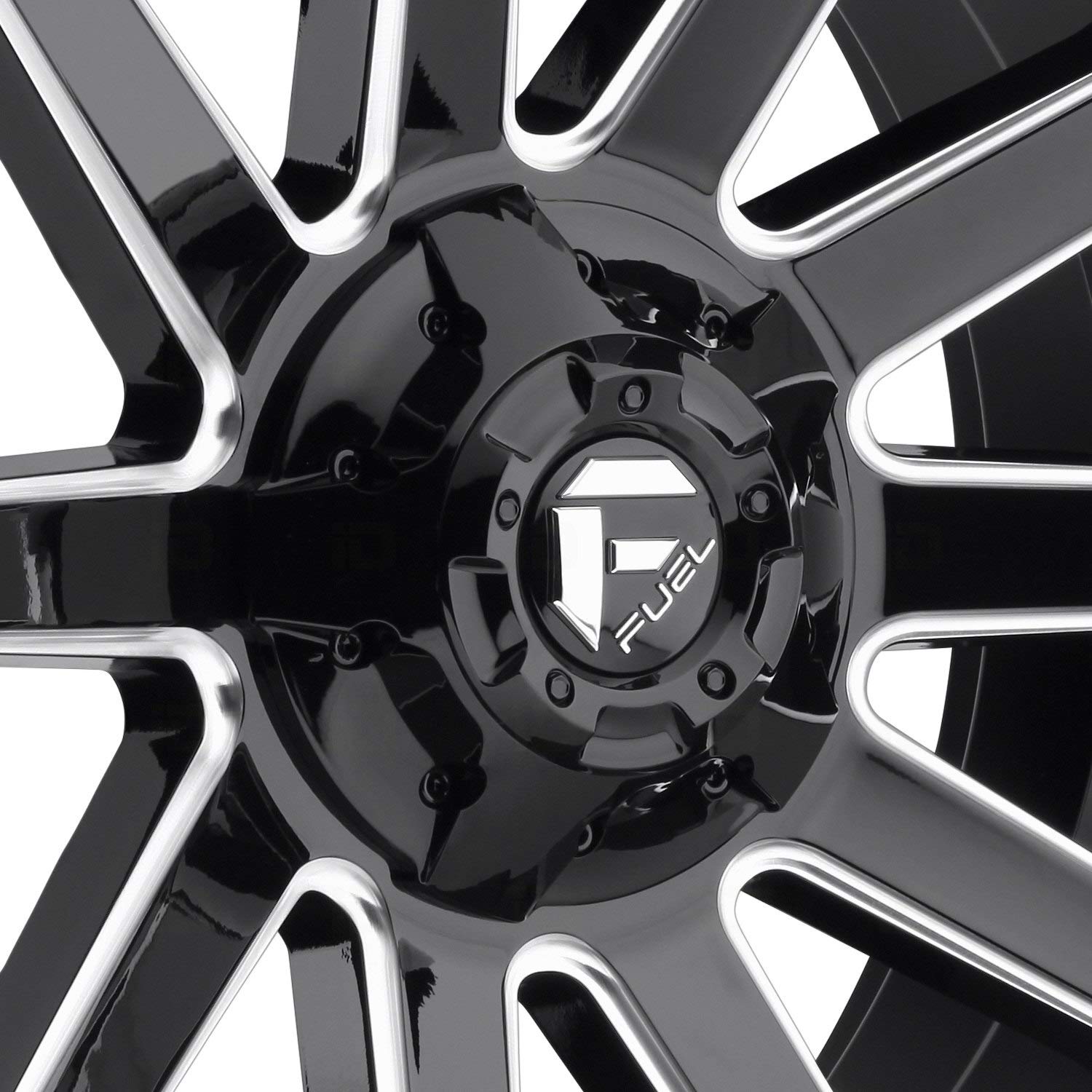 Contra FUEL D615 Black Wheel with Painted (20 x 10. inches /5 x 139 mm, -18 mm Offset)