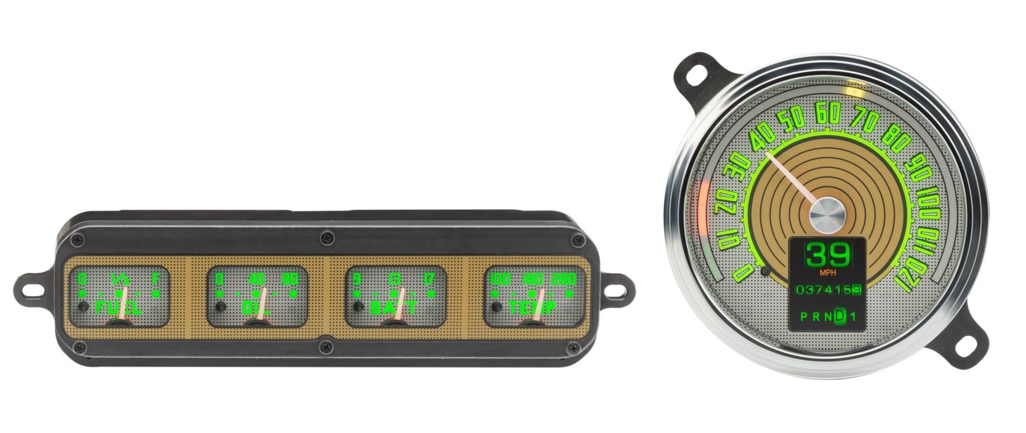 Dakota Digital Retrotech Gauge RTX-42F-X Instrument System Compatible with 1942-48 Ford Car
