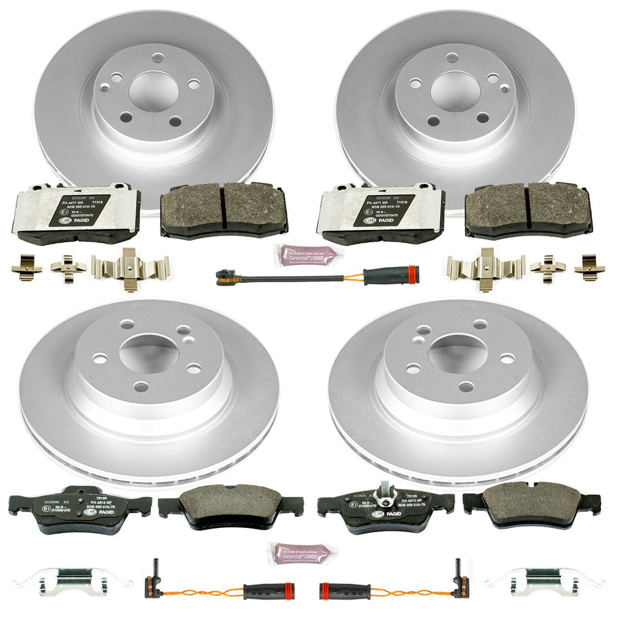 Power Stop ESK6602 Euro-Stop Front & Rear Brake Kit For Mercedes-Benz CLS550 2007-2011 [Model Specific]
