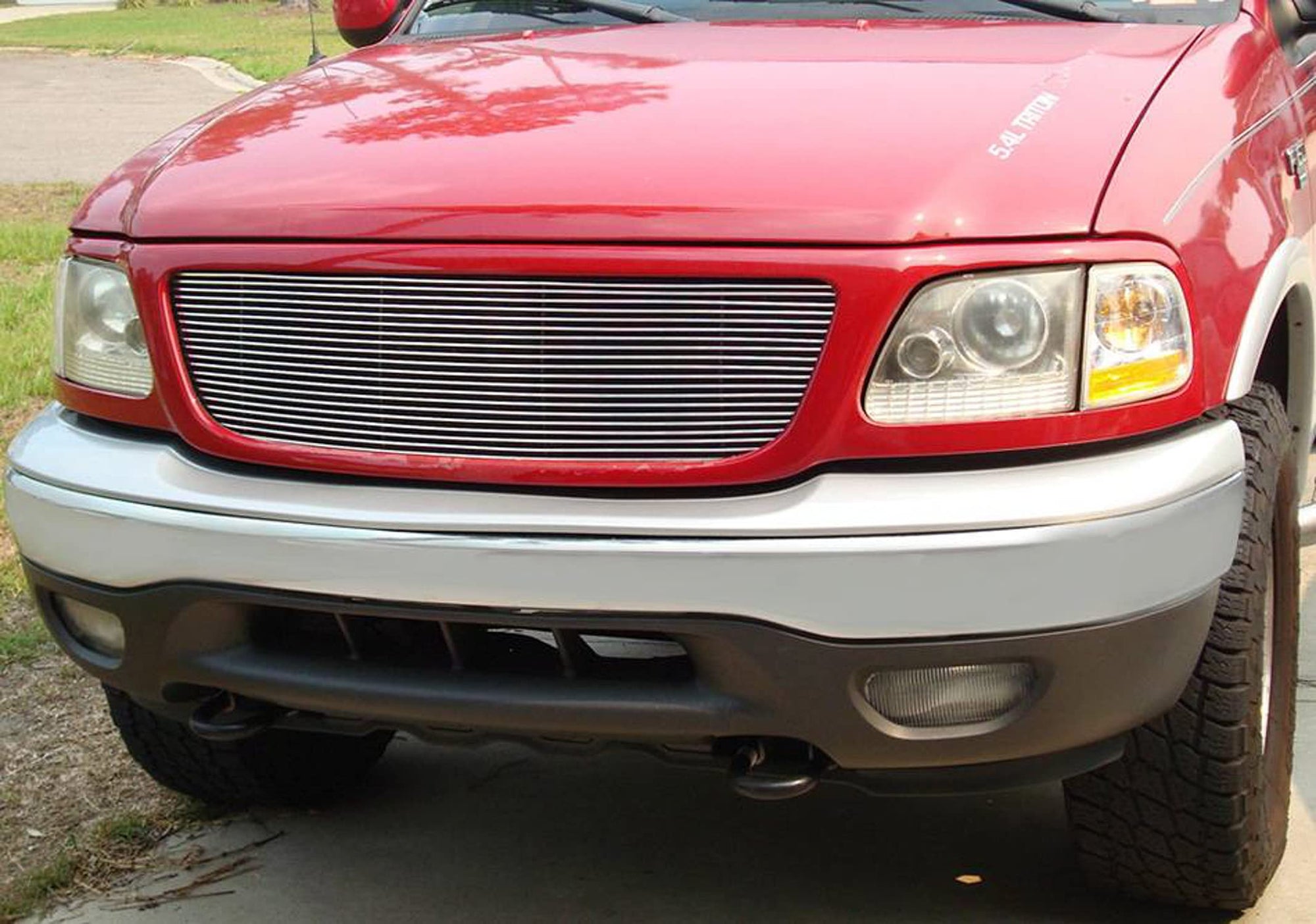 Horizontal T-Rex 20580 Aluminum Polished Finish Billet Grille Bolt-on for Ford Expedition