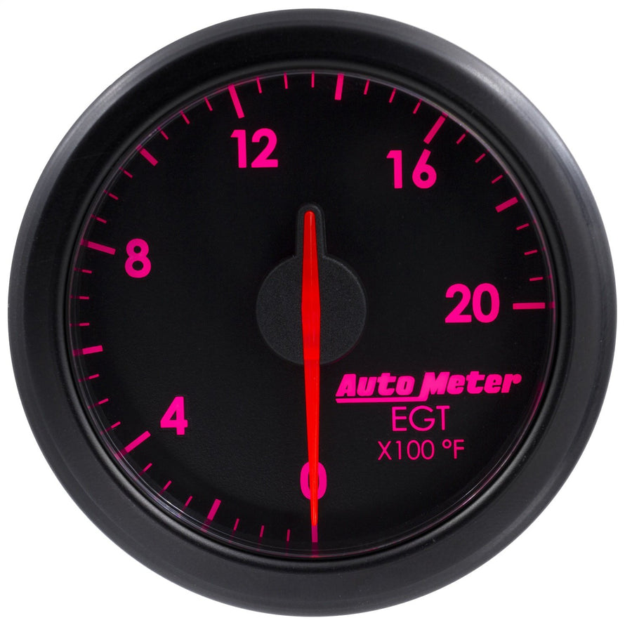 2-1/16" E.G.T, AutoMeter 9145-T, Airdrive, 0-2000`F, Black