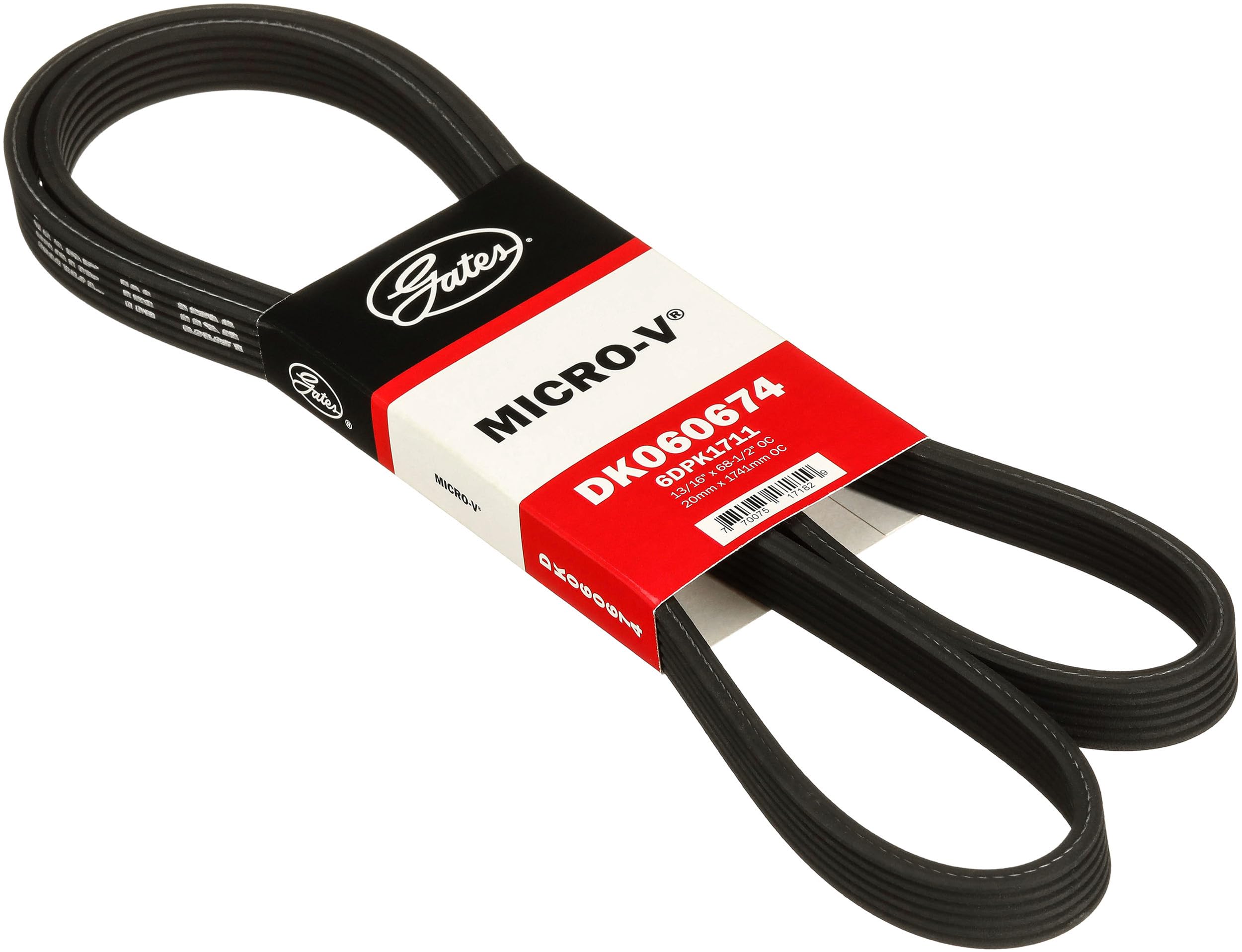 Gates Micro-V DK060674 Dual-Sided Serpentine Drive Belt