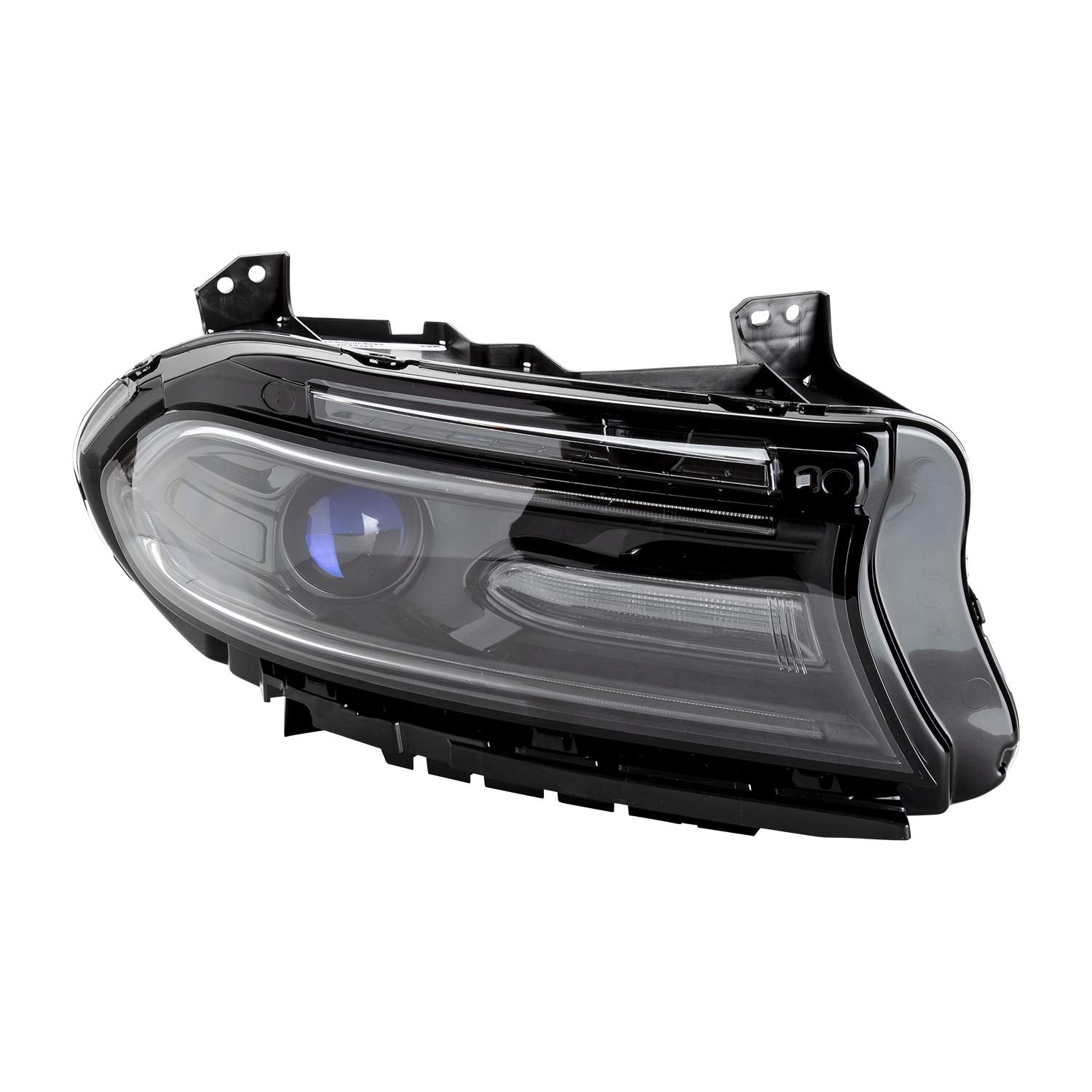 Right TYC Headlight Assembly Compatible with 2016-2017 Dodge Charger