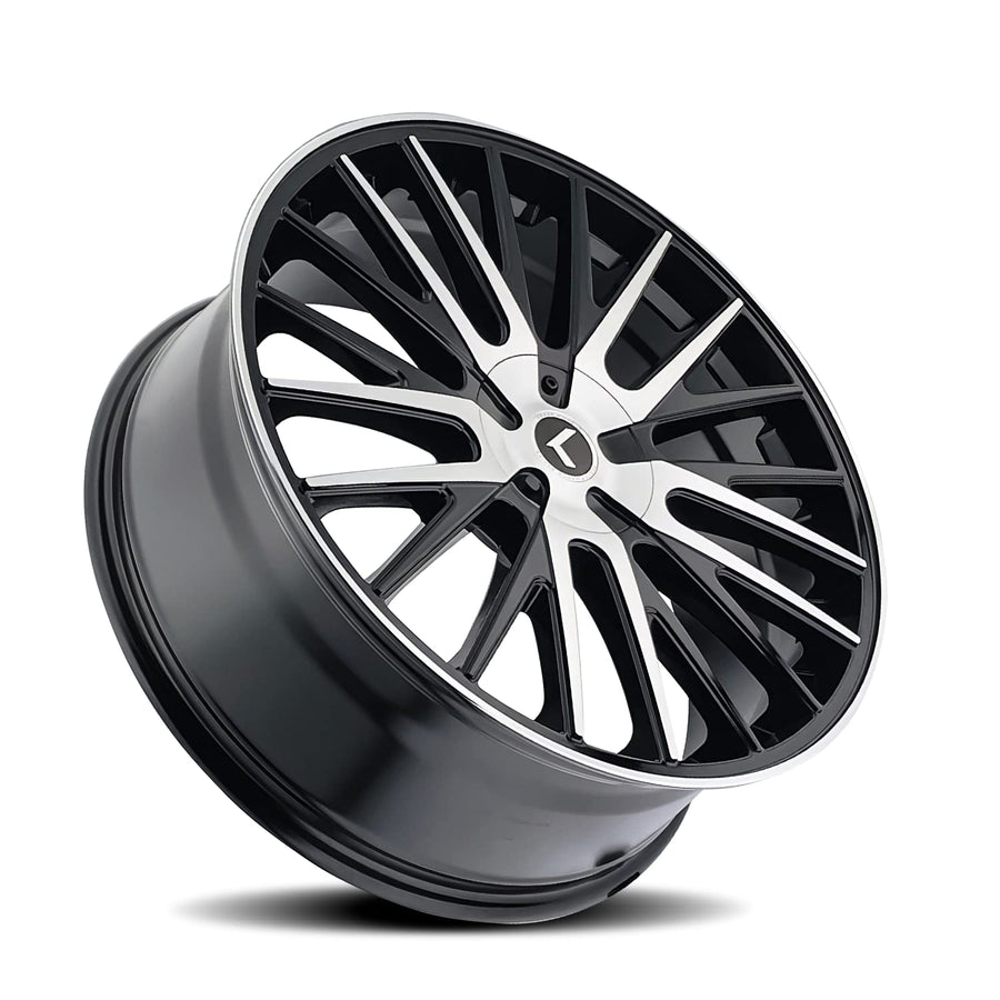 KR185 Double Down KRAZE Black Wheel Machined (22 x 8.5 inches /5 x 114 mm, 38 mm Offset)