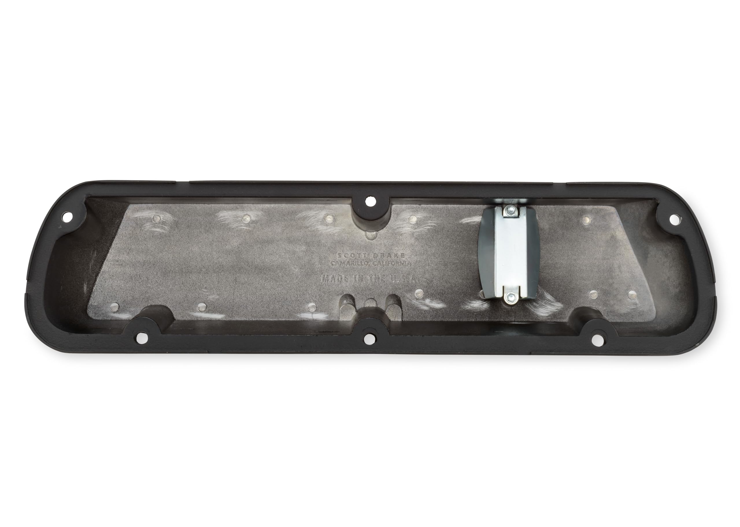 Scott Drake Valve Covers Aluminum with Official 302" "Powered by Ford Lettering in a Silver Powder Coated Finish, Compatible with 1966-1977 Ford Bronco, Model 6A582-302
