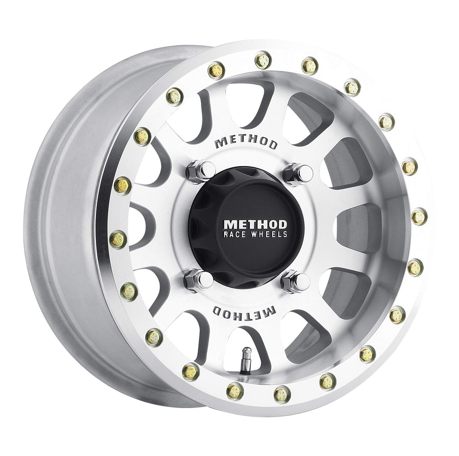 Method Race Wheels 401 Raw Machined UTV Beadlock 15x7" 4x156", 13mm offset 4.3" Backspace, MR40157046343B