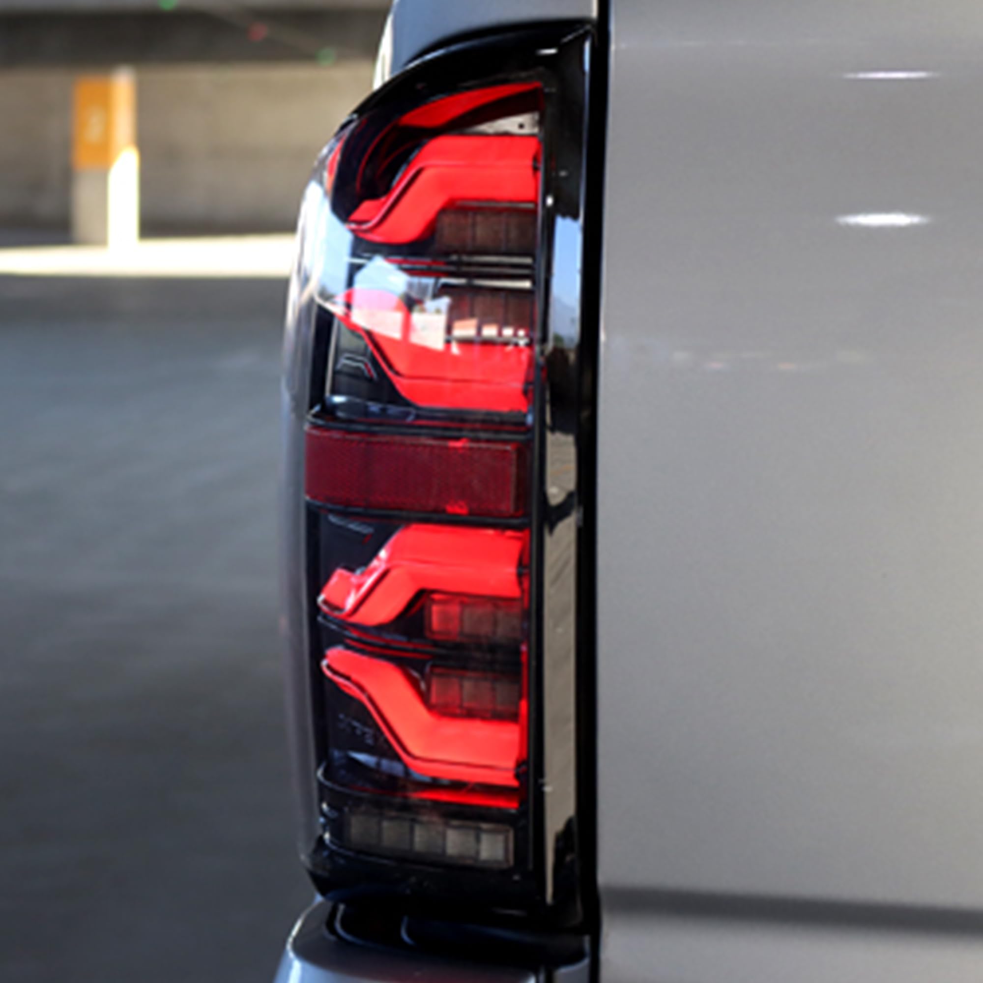For 16-23 Tacoma Alpharex LUXX-Series LED Tail Lights Alpha-Black