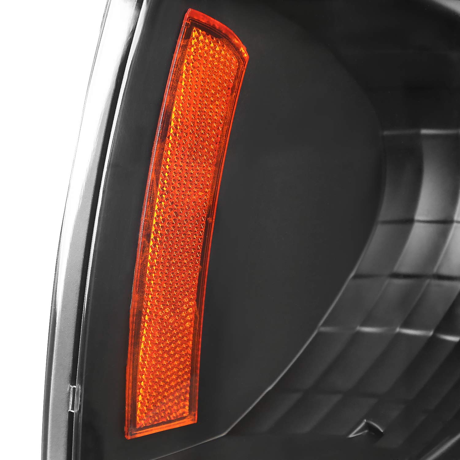 Black Headlights + Corner Lights SPEC-D TUNING Compatible with 1997-2003 Ford F-150/97-02 Expedition Head Lights Lamps Assembly L+R Pair
