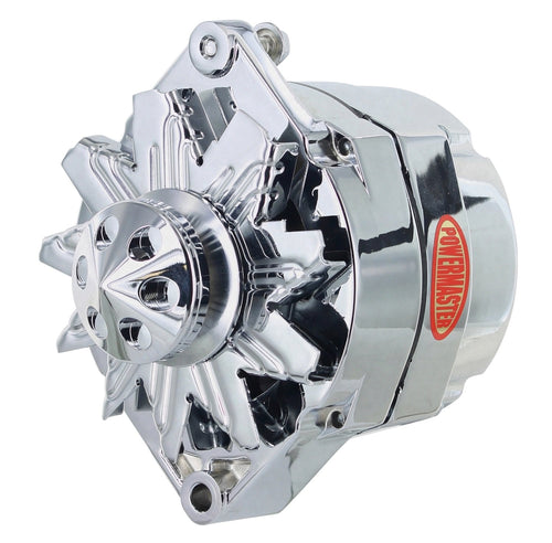 Alt Powermaster GM 12SI Chrome 150A 1V Pulley & Cone 1 or 3 Wire