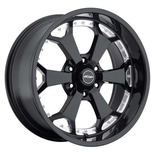 Gloss Black Pro Comp Alloys Series 80 Wheel with Machined Accents (20x9"/6x135mm)