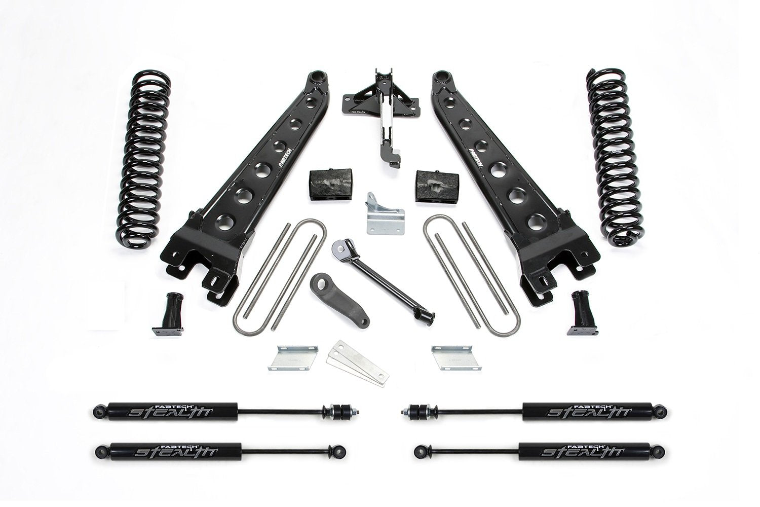 Fabtech Radius Arm Lift System K2131M w/Stealth Monotube Shocks 6 in. Lift