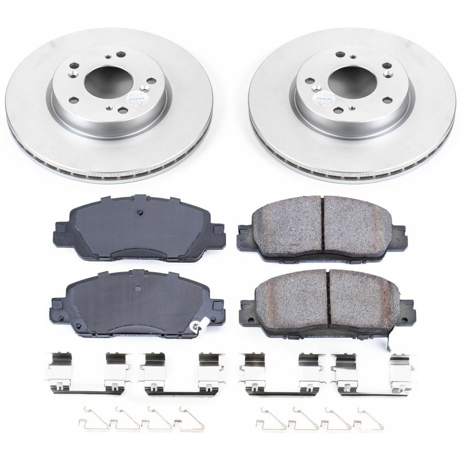 Power Stop Front CRK7345 Z17 Evolution Geomet Coated Brake Kit For Honda Accord 2016-2017 [Model Specific]