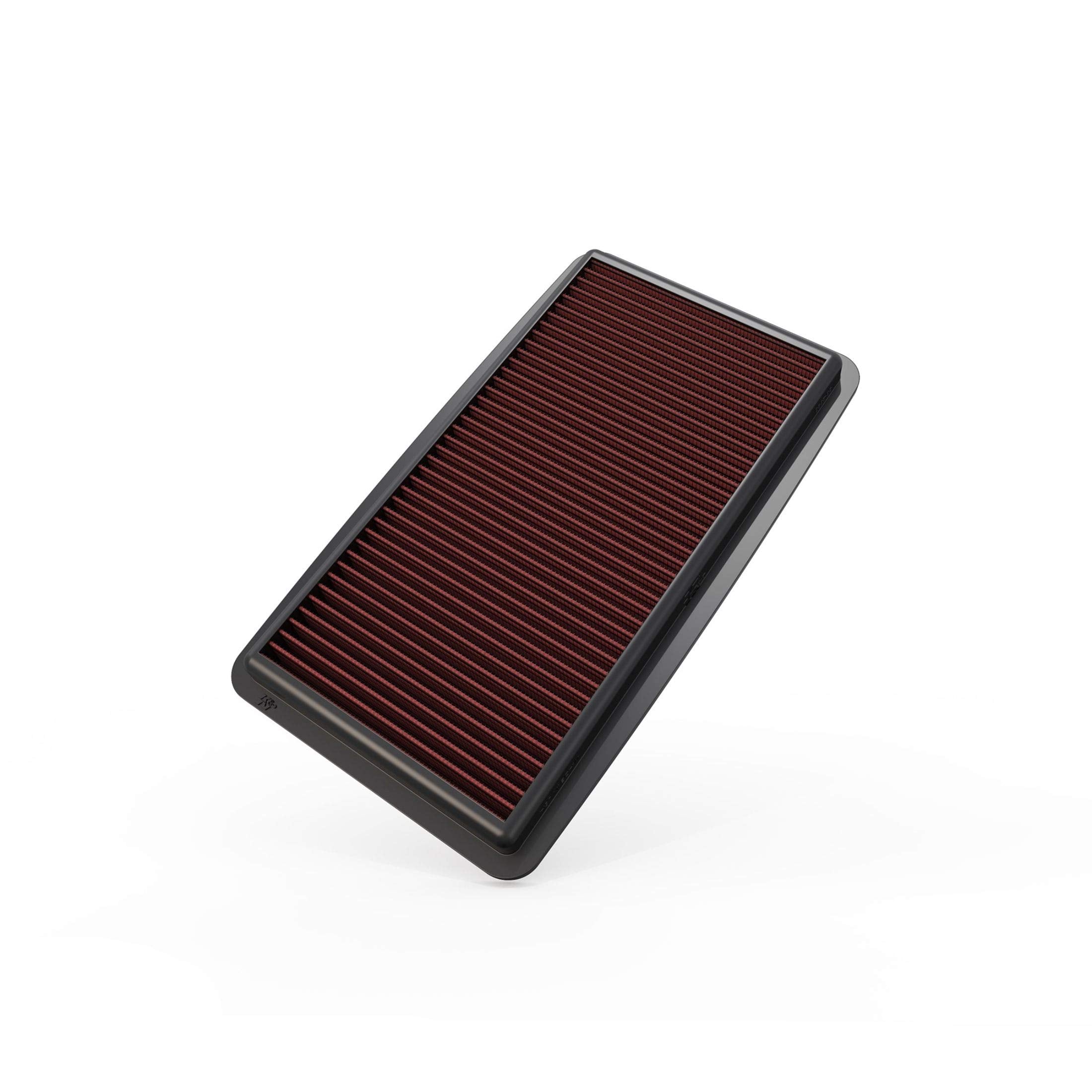 K&N Engine Air Filter: Washable, Increase Power & Acceleration, Premium, Replacement Car Air Filter: Compatible with 2007-2009 Acura MDX, 33-2383