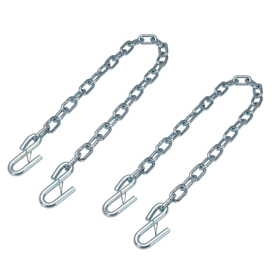40 in. TOWSMART Towing Safety Chains with Safety Latch S Hooks - 5,000 lb. Capacity