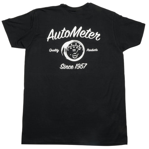 XXLarge AutoMeter 0423 T-Shirt, Adult Black, Vintage
