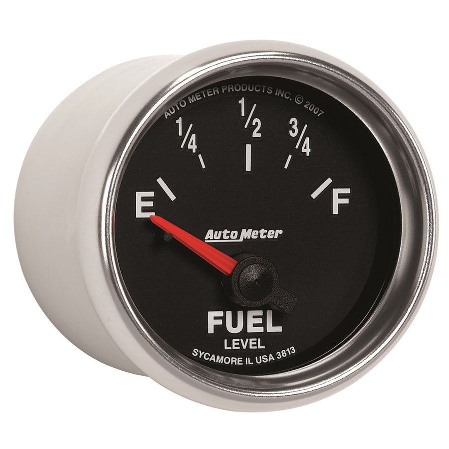 Auto Meter 2-1/16" 0-90 Ohms Short Sweep Electric Fuel Level Gauge for GM 3813