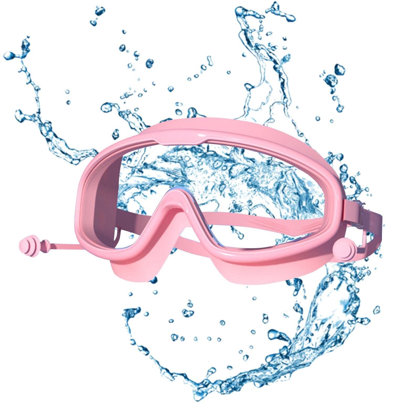 Swimming Goggles Ziurmut for Children | Clear Vision Diving Goggles for Children, UV Protection Anti-Fog Design for Free Diving and Fishing Strap Cover