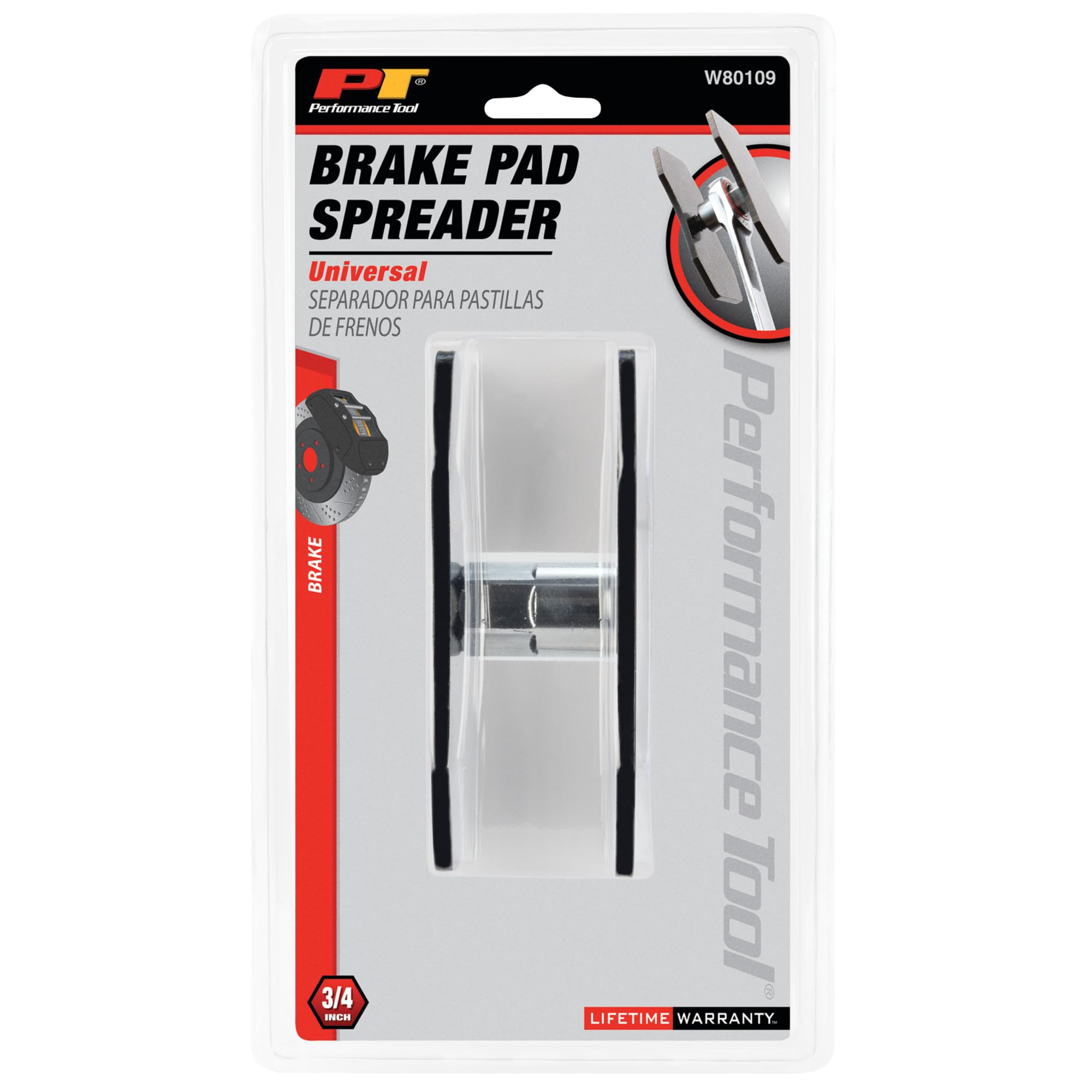 Universal Performance Tool W80109 Brake Pad Spreader for Easy and Efficient Brake Maintenance and Repair