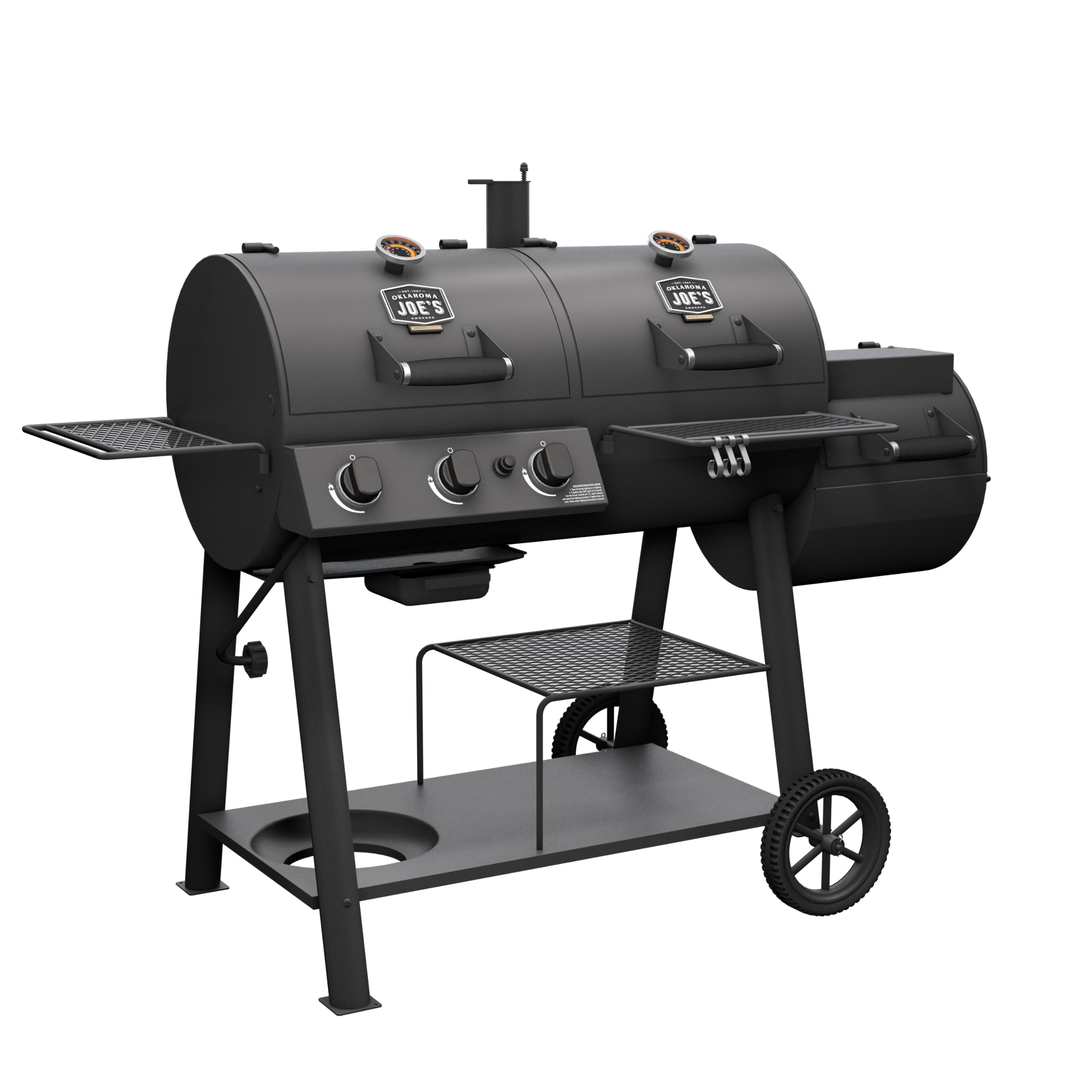 Canyon Combo Oklahoma Joe's Charcoal and Gas Smoker & Grill, Black - 24203004
