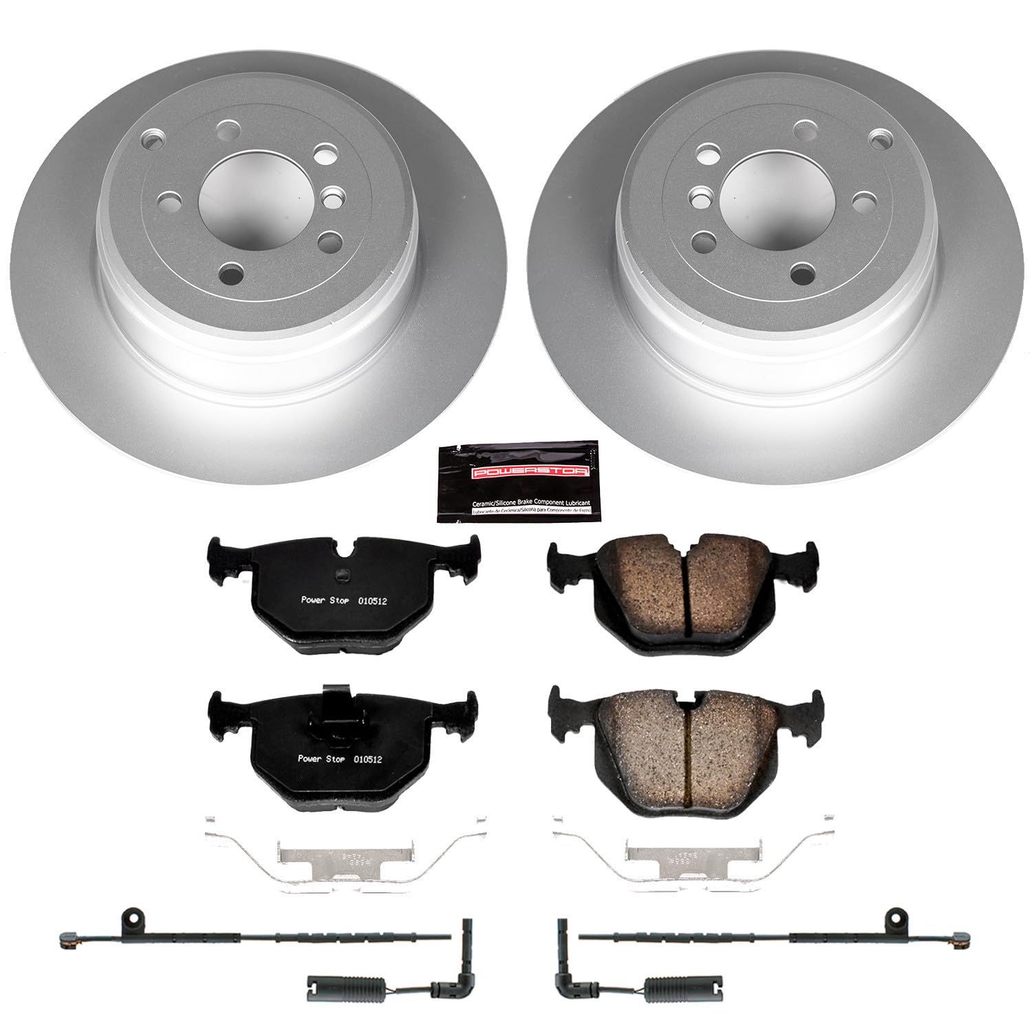 Power Stop Z23 CRK5742 Rear Evolution Geomet Coated Brake Kit For Land Rover Range Rover 2003-2005 [Model Specific]