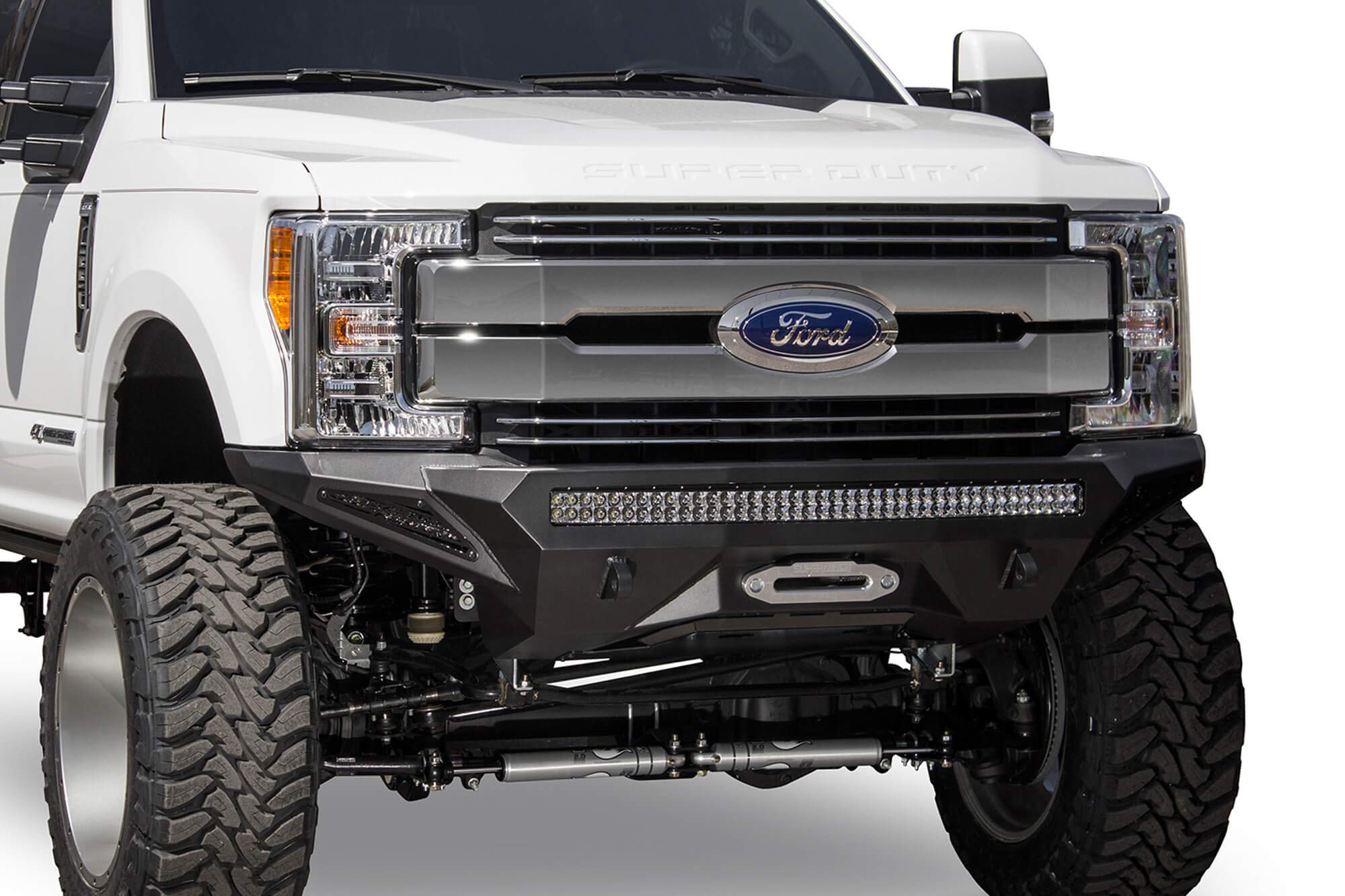 Stealth Fighter Front Bumper Addictive Desert Designs F161202860103 Hammer Black Panel Color Satin Black