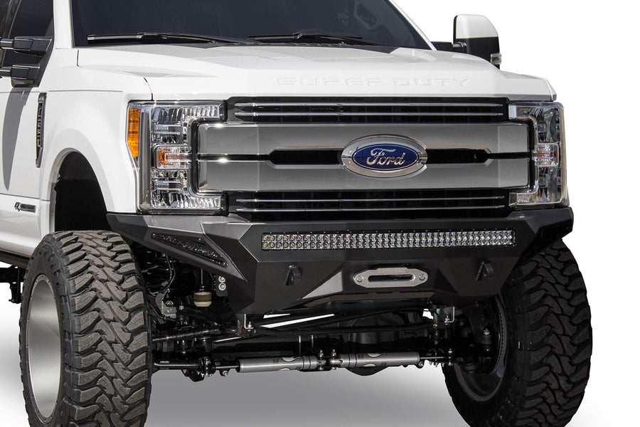 Stealth Fighter Front Bumper Addictive Desert Designs F161202860103 Hammer Black Panel Color Satin Black