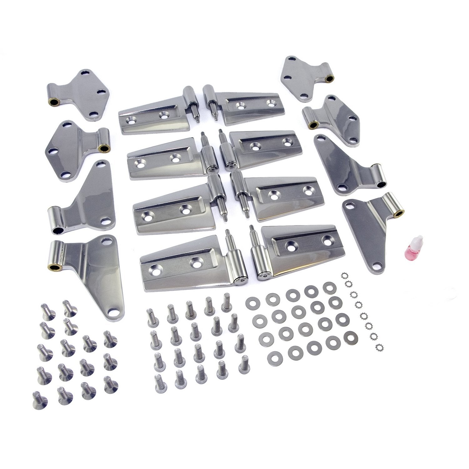 Door Hinge Kit Rugged Ridge for Jeep Wrangler JK | Stainless Steel, | 11111.21 | Fits 2007-2018 Jeep Wrangler JK