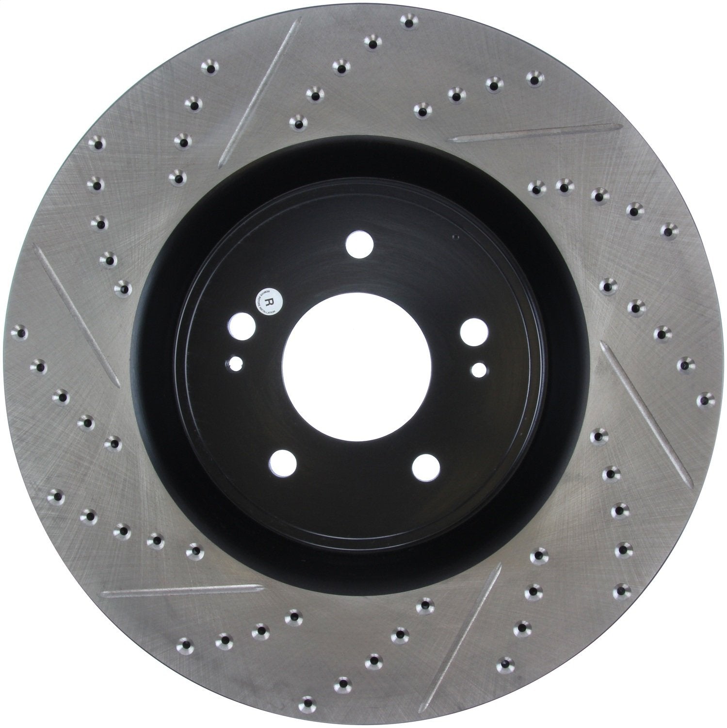 Sport Drilled/Slotted Brake Rotor StopTech 127.46076R (Front Right), 1 Pack