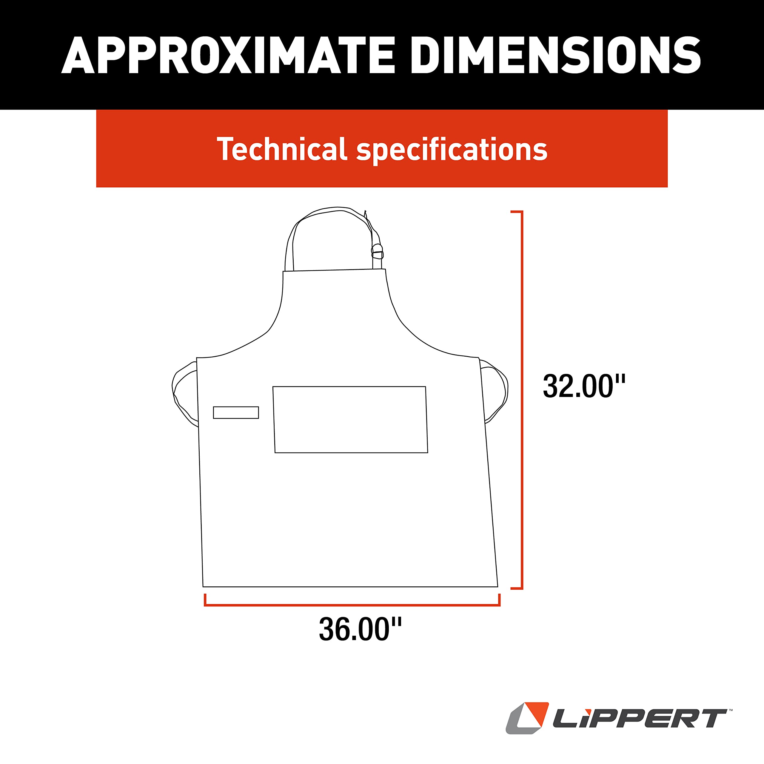 Scouts Lippert™ Apron – Perfect for cooking, grilling, cleaning, gardening, crafting – Comfortable and durable cotton twill material – Three storage pockets and towel loop for convenience – 2022107842