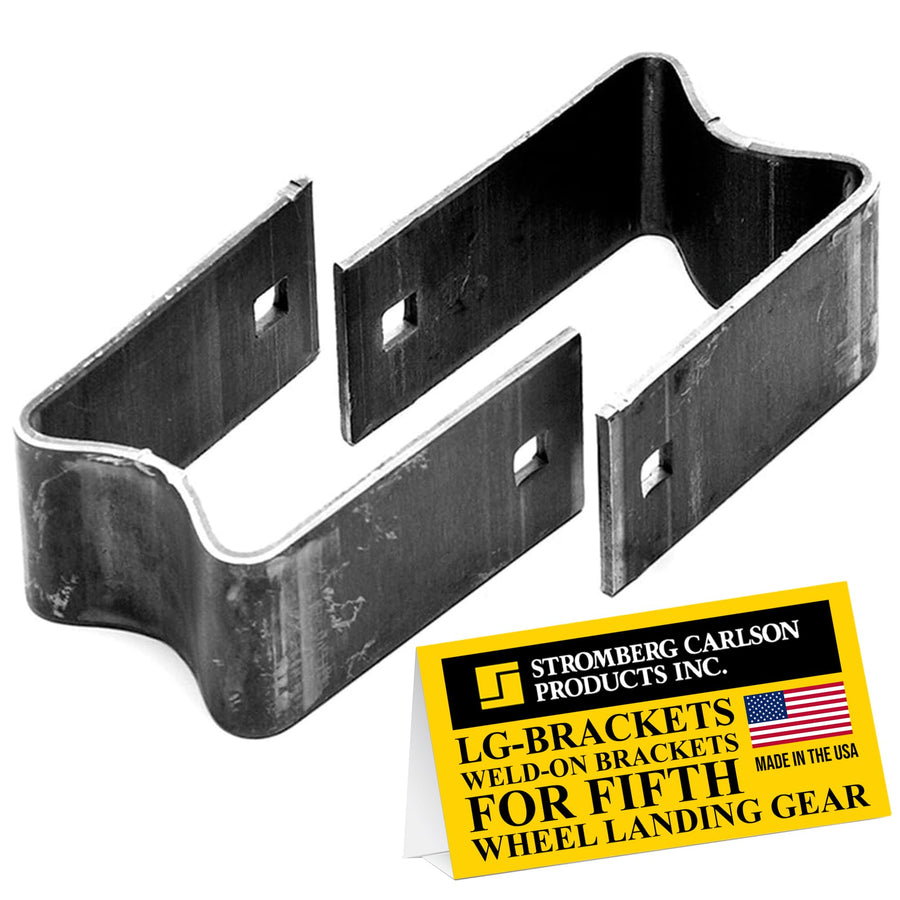 Weld-On Brackets Stromberg Carlson for Fifth Wheel Landing Gear, Fifth Wheel Jacks, Trailer Jack Legs, Power Gear Leveling Jacks, Sold Per Pack of Two