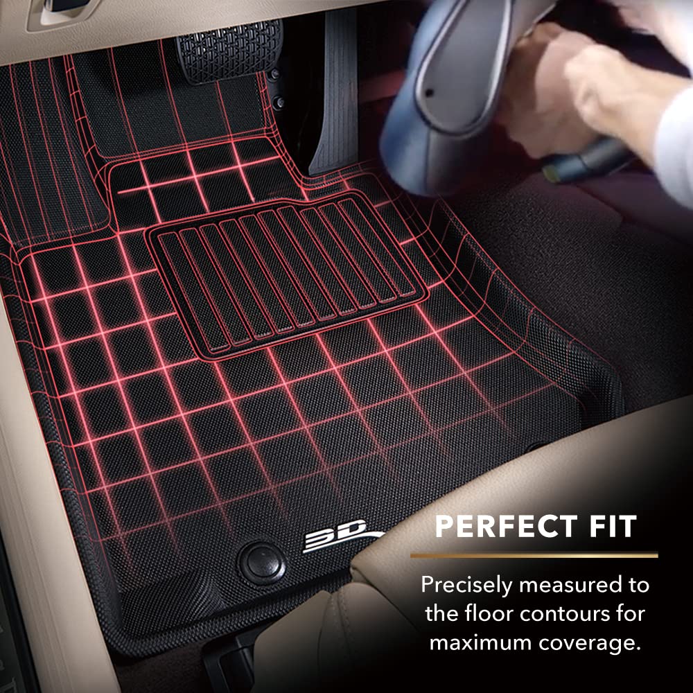 Kagu Floor Mat 3D MAXpider Custom Fit (Black) Compatible with Kia K4 2025-2026 - Front Row