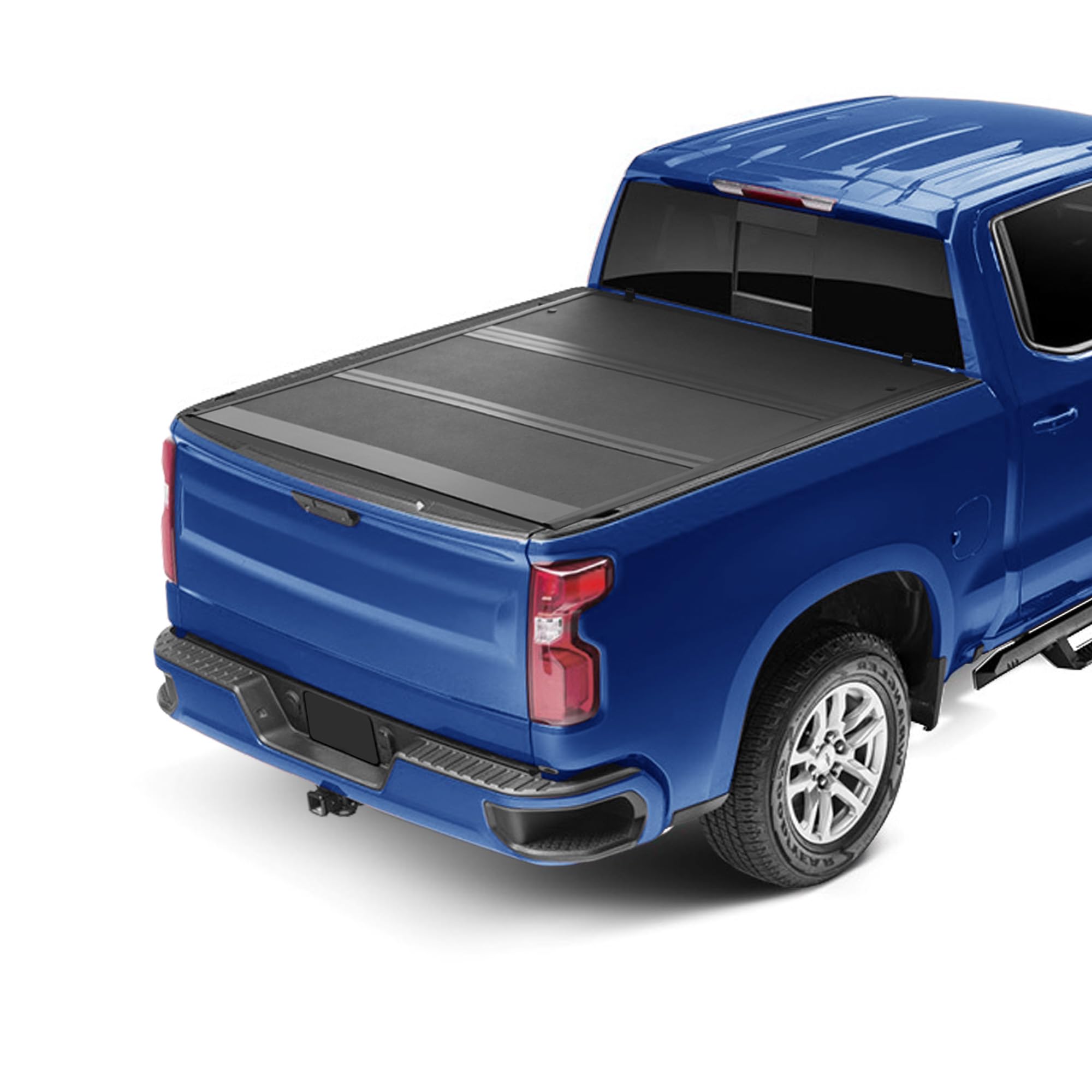 CoveRex Armordillo TFX Low Profile Flush Mount Hard Tri-Fold Truck Bed Tonneau Cover 7162266 Fits 2019-2024 Chevy Silverado GMC Sierra 1500/2022 LTD Limited 6.5 Ft (78") Bed
