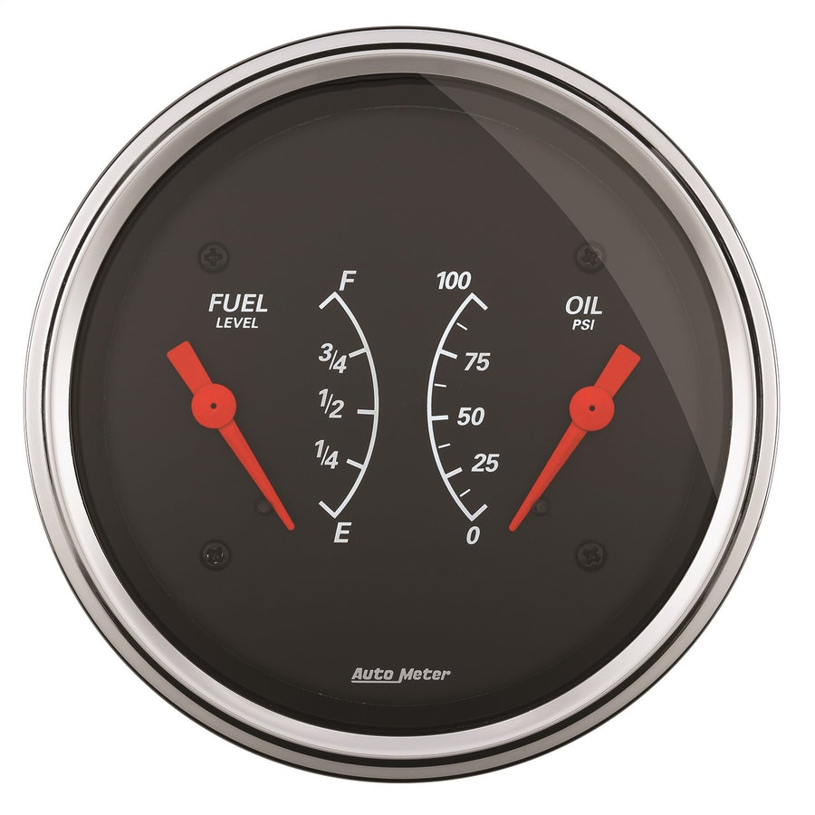 Auto Meter Designer Black Oil/Fuel Dual Gauge 1434