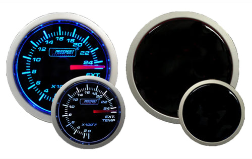 Performance Series Exhaust Gas Temperature Gauge- Electrical Blue/White 52mm (2 1/16")