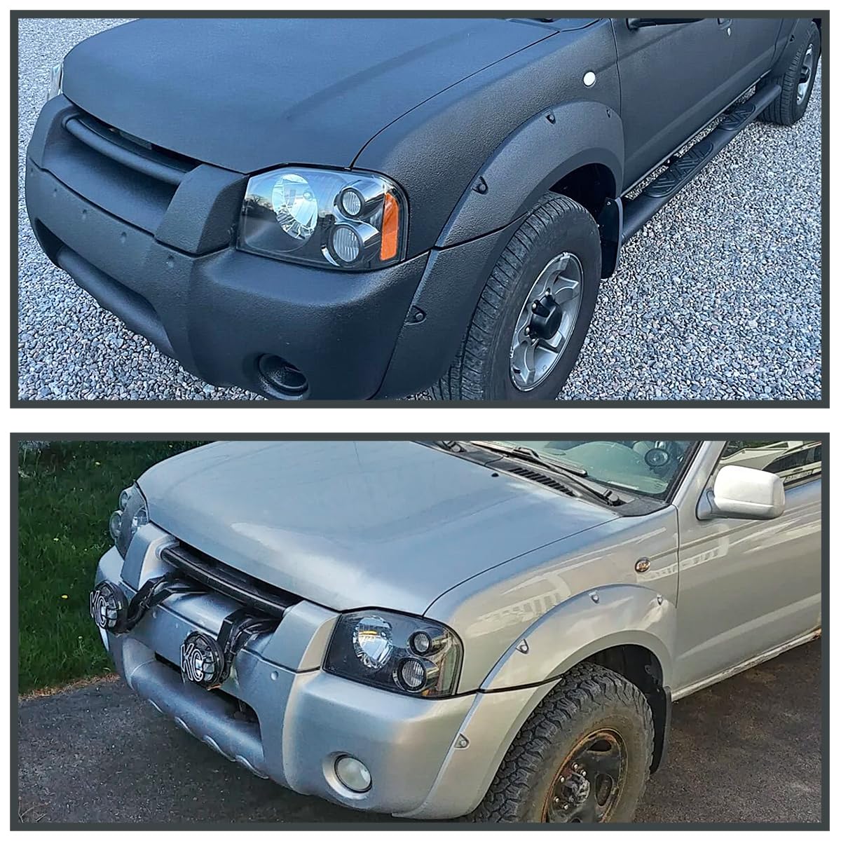 Replacement SPEC-D TUNING Black Headlights Compatible with 2001-2004 Nissan Frontier Left + Right Head Lights Lamps Assembly