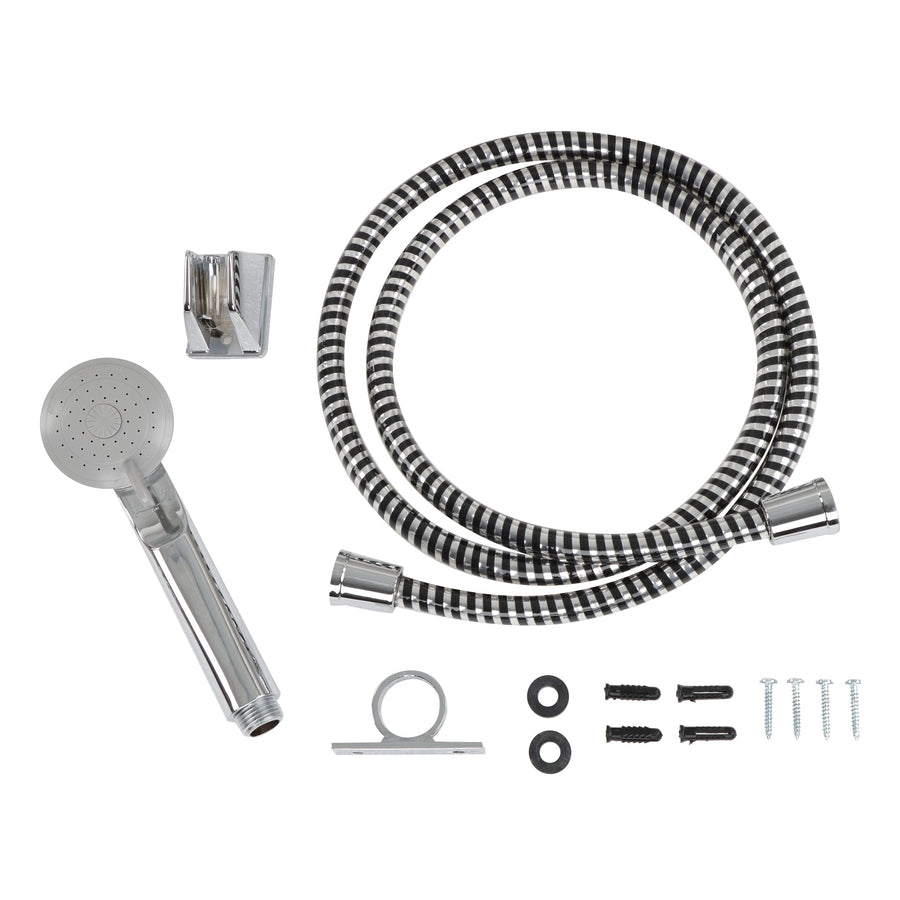 RV Bathroom Shower Sprayer Kit - Empire Faucets Chrome Shower Head with Handheld Shower Hose for Camp and Travel Trailer