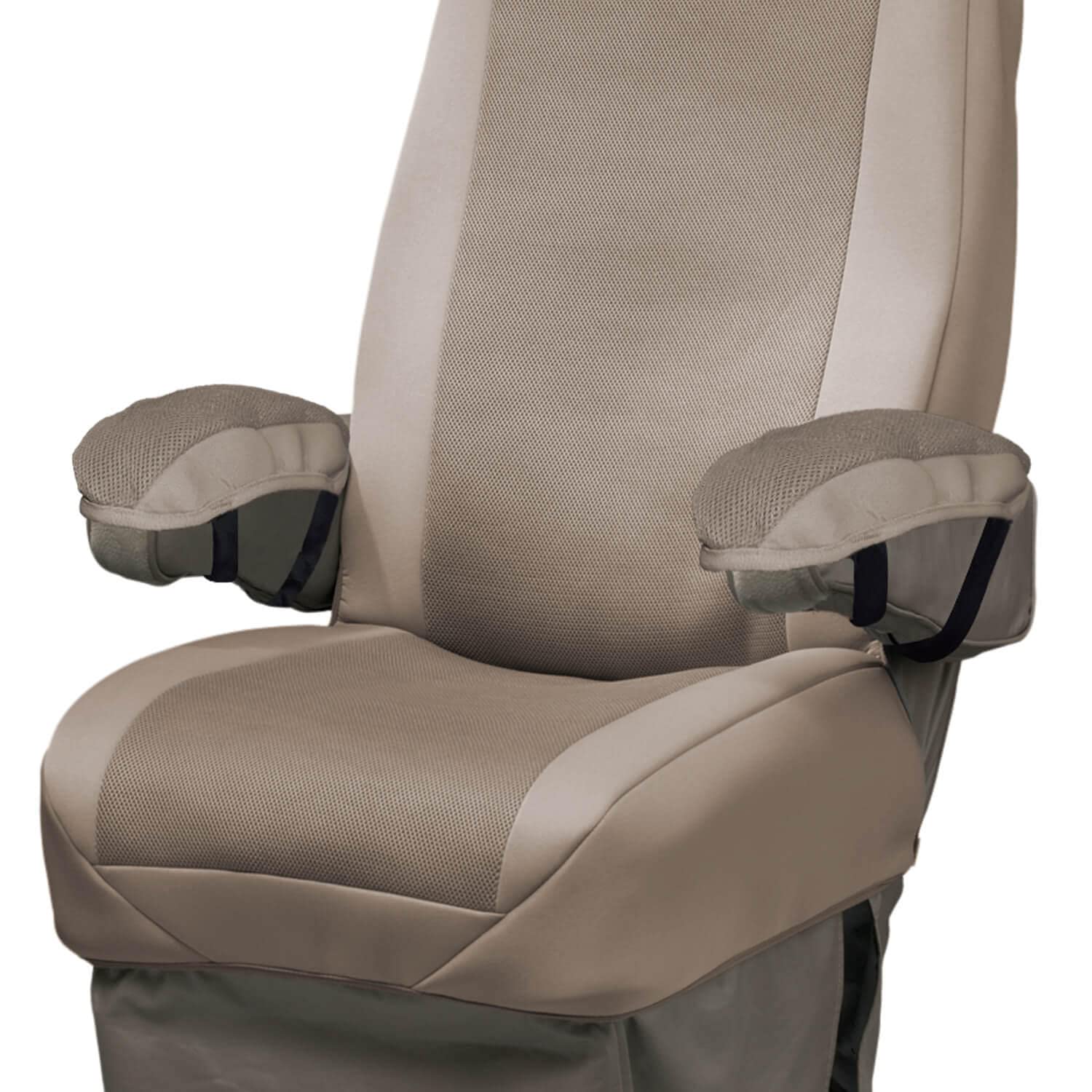 Covercraft Universal Seat Glove Seat Cover for RVs and Vans, Single Bucket Seat (Tan/Tan)
