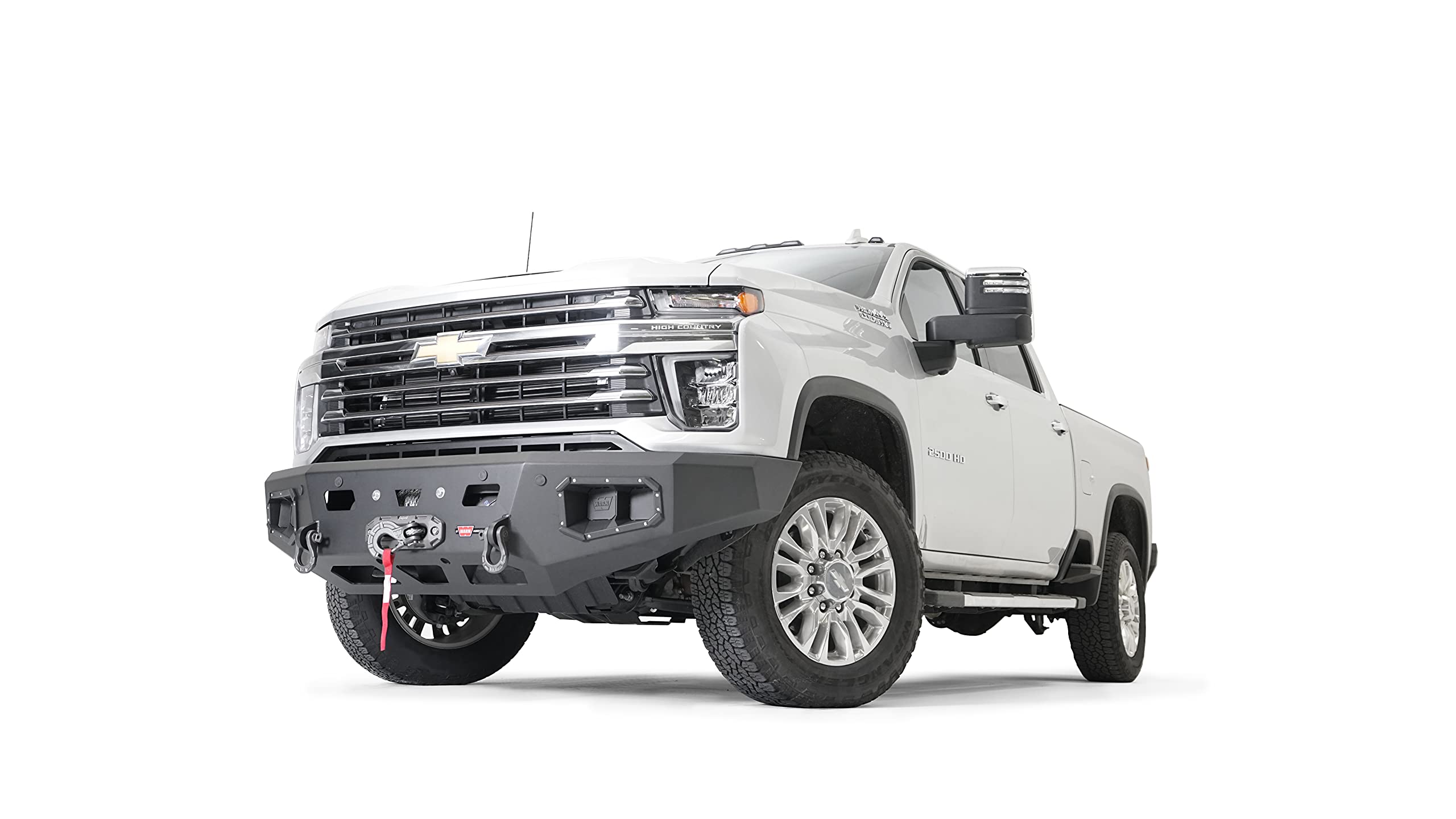 107004 WARN Ascent Front Bumper without Grille Guard Tube, Fits: Chevrolet Silverado HD 2500/3500 (2020-Current)
