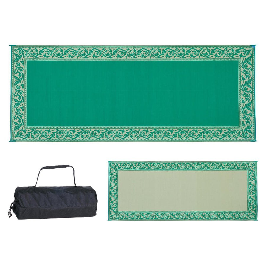 Ming's Mark Stylish RC4 Reversible Patio Mat - 8' x 20', Green/Beige
