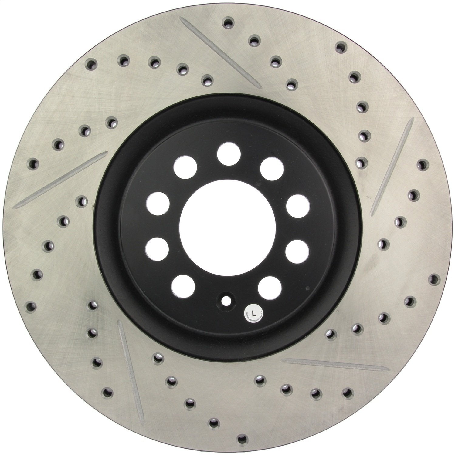 Sport Drilled/Slotted Brake Rotor StopTech 127.33062L (Front Left), 1 Pack