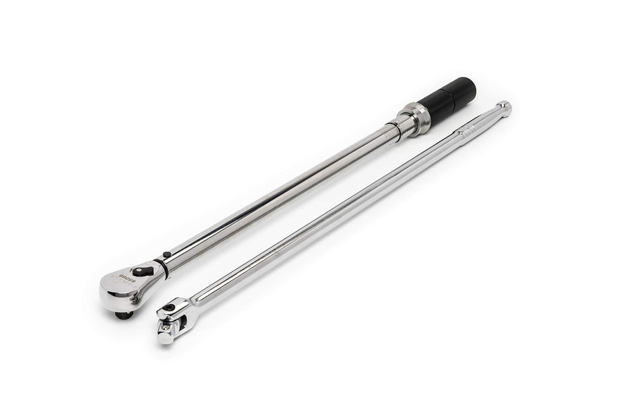 1/2" Drive GEARWRENCH Micrometer Torque Wrench 30-250 ft/lbs. (85066) with ½” Breaker Bar - 85876