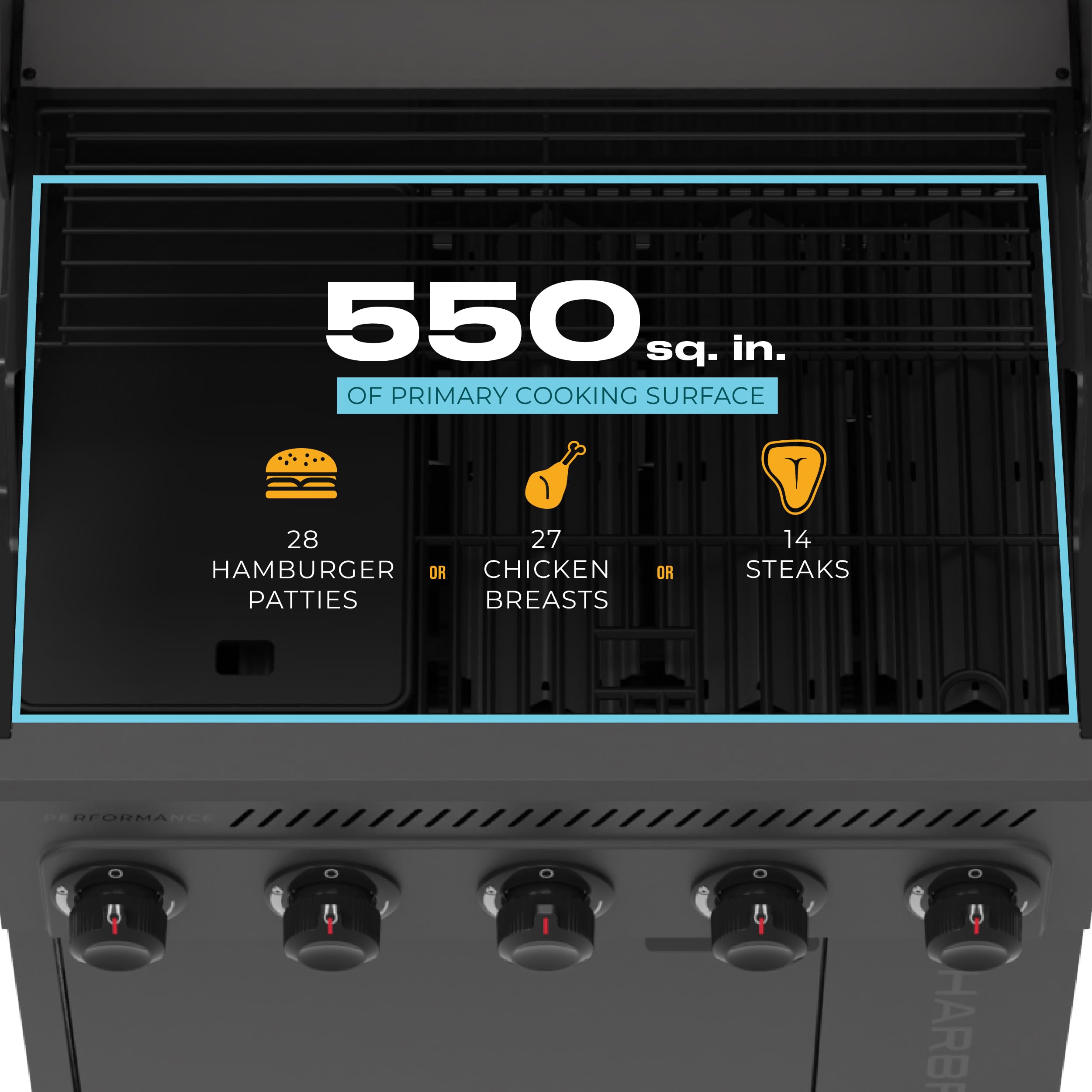 Versa-Tile 28" Charbroil 3-Burner 5-in-1 Cooking Station - 463717325