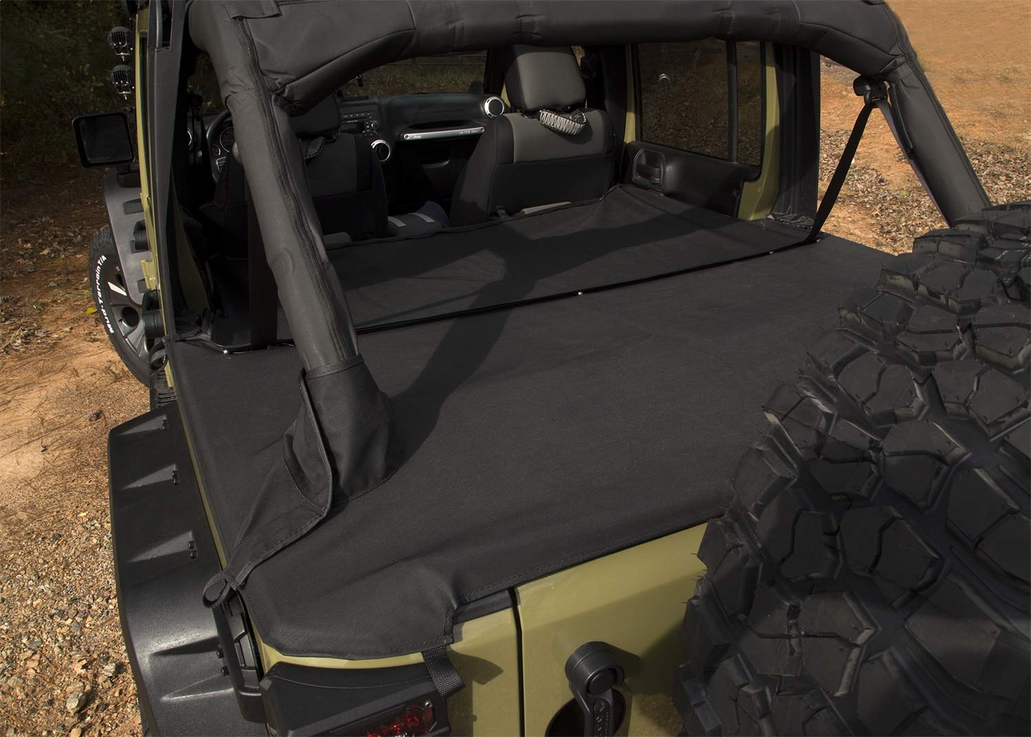 Tonneau Cover Extension | Rugged Ridge | 13550.05 | Fits 2007-2018 Jeep Wrangler JK 4-Door