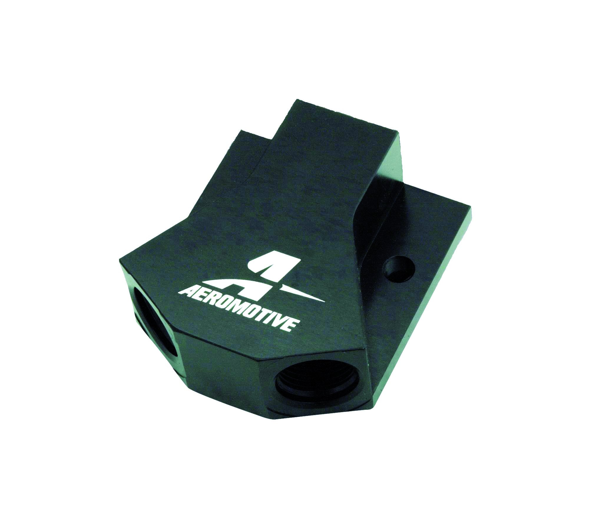 Aeromotive High Flow 15620 Block one (1) -10 AN to (2) two -8 AN "Y"
